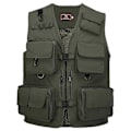 Pikkukuva 1 / 5: Kalastusvalokuvausverkkotakki Nopeasti kuivuva liivi Militärgrön Army Green[ZHE] Army green XL