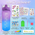 Miniatyrbild 4 av 5: Mermaid DIY Diamantkonst Mugg Kit - Barnpysselaktivitet, Återanvändbar 600ml Vattenflaska med Ädelstenar