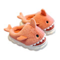 Miniatyrbillede 1 af 4: Barnhaj Tøfler Plys Varme Tøfler Slip-On Fluffy Sko til Vinter W Rød Red 35-36