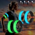 4-pack USB-uppladdningsbara LED-armband, justerbart blinkande säkerhetsljus för löpning [ZHE]