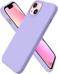 Flytande silikonfodral för iPhone 13 6.1\" - Slimmat skyddsfodral[ZHE] Light purple