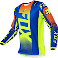 Miniatyrbild 1 av 6: Retro Herr FOX Cykeltröja Mountainbike MTB Racing Tee Långärmad T-shirt Fotbollströja C-Gul C-Yellow M