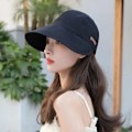 Miniatyrbilde 5 av 10: Jeans Bucket Hat Dame Sommerhatt SVART Black