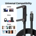 Miniatyrbilde 7 av 10: Multi-Vinkel 240W Hurtigladerstativ med Type-C Kabel[ZHE] C to C