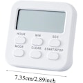 Miniatyrbillede 5 af 5: Magnetisk Digital Køkken Timer Høj Alarm Tælling Op/Ned Ur med Foldbart Stativ Tidsstyringsværktøj