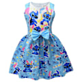 Pikkukuva 3 / 3: Lilo ja Stitch sininen mekko tytöille[ZHE] blue 140cm