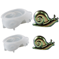 Miniatyrbillede 1 af 10: Øgle Silikoneform Harpiksforme SNAIL SNAIL Snail Snail