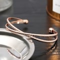 Miniatyrbild 3 av 4: Klocka - TD® - Set med 3 klockor - Elegant - Metallarmband - Presentförpackning för kvinnor
