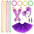 Pikkukuva 1 / 10: Neon 80-luku Tutu-mekkosetti 4 4