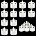 Miniatyrbillede 4 af 5: 18 stk. Solcelleopladelige LED-varmelys, flimmerfri udendørs LED-lys, vandtætte, genopladelige lys (1,5 x 1,4)