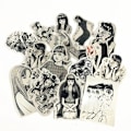 Pikkukuva 2 / 5: 50 kpl Anime Junji Ito -julisteita Korkea Laatu Koti Huone Sarjakuva