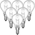 6-pack E14 28W dimbara halogenlampor, varmvitt 2700K [ZHE]