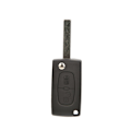Miniatyrbild 5 av 5: 2-knapps Plastfjärrkontroll Flip Key Shell Ersättning för PEUGEOT