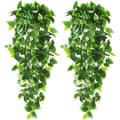 2 Pcs Artificial Ivy Climbing Plants, Artificial Hanging Plant [ZHE]