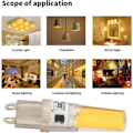 Miniatyrbillede 5 af 5: 6 stk. 220V 5W G9 LED-pærer Dæmpbar 500LM COB-lampe til hjemmet