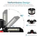 Miniatyrbillede 2 af 5: 200W LED-værkstedslampe Garagebelysning 1 stk - 20000LM 6500K