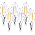Pikkukuva 1 / 5: E14 Himmennettävä LED-kynttilälamppu, SES Filamentti Pieni Edison Kierrelamppu, 4W 40W Vastaava, Lämmin Valkoinen 2700K, 400lm, 6 kpl