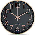 Miniatyrbild 1 av 3: Tyst Silent Quartz Analog Väggklocka - 30Cm - Ingen Tickande