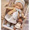 Miniatyrbild 1 av 2: Handgjord Waldorf-docka, stickad plyschdocka, julklapp till flickor [ZHE] Style 15