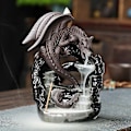 Miniatyrbillede 5 af 5: Keramisk Drage Røgelsesbrænder Vandfald Backflow Holder Aromaterapi Ornament...