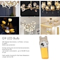 Miniatyrbillede 4 af 5: 6 stk. 220V 5W G9 LED-pærer Dæmpbar 500LM COB-lampe til hjemmet