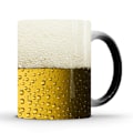 Miniatyrbild 2 av 4: Öl Bubbla Färgskiftande Mugg Keramisk Kaffemugg Termisk Tekopp Nyhetspresent