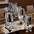 Miniatyrbild 2 av 2: Thinker - Lampkollektion Kreativ Liten Gyllene Man Vardagsrumsbord Hem D...