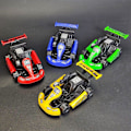 Miniatyrbilde 3 av 8: 5 stk Tilbaketrekningsbil Leke Inertial Go Kart