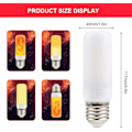 Miniatyrbilde 3 av 5: Flambulb | Lyspærer med flammeeffekt | Flimrende lyspære, 4 lysmoduser LED E27
