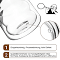 Miniatyrbilde 3 av 5: Latte Macchiato-glass, dobbelveggede 350 ml, kaffeglass, termoglass
