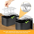 Miniatyrbilde 2 av 5: Air Fryer-rist for Ninja Dual 304 Rustfritt Stål Flerlags Dehydrator Toast