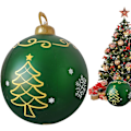 Miniatyrbillede 3 af 4: Oppustelig Julekugle - Vandafvisende PVC Oppustelig Bold Til Jul - Indekoration Til Græsplænen, Hallen, Haven, Græsset, Indgangen, F