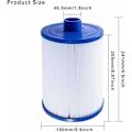 Miniatyrbillede 2 af 4: 2-pak patroner til Jacuzzi-filter, til spa, Unicel 6CH-940