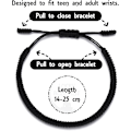 Miniatyrbild 5 av 8: Tibetanskt handgjort justerbart flätat rep Chakra-armband för kvinnor Män Tonåringar Vänskapsgåva[ZHE] Black