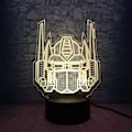 Pikkukuva 4 / 8: 3D Optinen Illuusio Transformers Malli Pöytävalaisin LED Yövalo