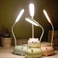 Miniatyrbillede 7 af 7: Sød Grøn Mini Katt Natlampe, USB Opladbar, Foldbar til Børns Soveværelse GRØN gRÖN gRÖN