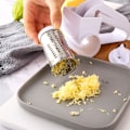 Miniatyrbillede 2 af 5: Hånddrevet roterende ostekværn med rustfrie tromler