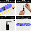 Miniatyrbilde 5 av 5: 2 stk. Snowboard Veggstativ, Veggfester Plassbesparende Design St