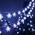 Pikkukuva 7 / 8: Lumihiutale LED-valot Joulukoriste Kotiripustukseen Girland Joulukoristeet Joulukuusen Koristeet Noel Navidad Whit White 2M 10Led