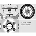 Pikkukuva 5 / 5: 4 × 60 mm keskiöhatut autolle Citroen C3 C4 C5 Elysee Berling