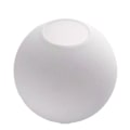Miniatyrbillede 6 af 11: Fodboldformet LED loftslampe, sort stangdesign