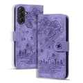 Sakura Kat Design Hard Case Kompatibel med Samsung Galaxy A56 / A36[ZHE] Purpur