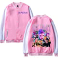 KPop Demon Hunters Kids Rosa Baseballjacka – Höst Vinterkappa för Flickor pink 7 120