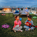 Miniatyrbild 3 av 5: 2-pack Solcellslampor för Staket, IP67 Vattentät LED-dekor för Uteplats/Trappor