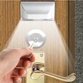 Miniatyrbillede 1 af 6: Nøglehulsl lampe Batteridrevet PIR Infrarød Trådløs Automatisk Sensor Bevægelsesdetektor Dør Nøglehul med 4 LED-lamper Kranlampe LED Nøglehul/Dørlås