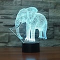Miniatyrbild 5 av 8: WJ 3D Elefant Fjärrkontroll 16 Färger Nattlampa Illusion Akryl LED Bordslampa Sänglampa Barn Sovrum Skrivbordsdekor Födelsedag Julklapp Leksak