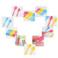 Pikkukuva 5 / 5: 12st/ set Plast baby set för barnfoder