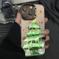 Pikkukuva 4 / 5: Kuuma myynti Joulukuusi värikäs hopea matkapuhelinkotelo iPhone 16 15 Pro Max 14 13 12 11 IMD läpinäkyvä iskunkestävä kotelo Style 2 iphone13mini