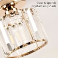 Miniatyrbilde 6 av 8: Liten krystall lysekrone, gull lysekrone moderne LED taklampe hengende...
