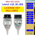 Miniatyrbillede 1 af 4: 2024 Toyota Techstream V18.00.008 Diagnostisk Kabel med J2534 Support[ZHE]